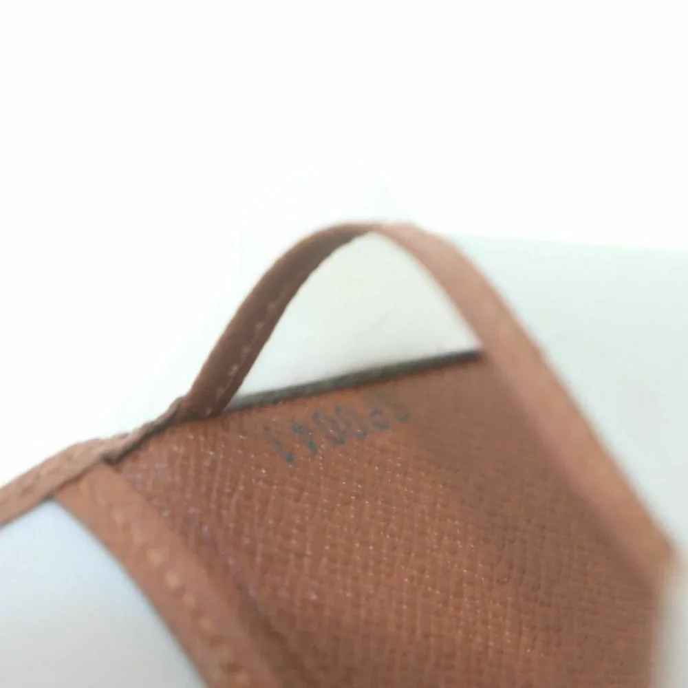 Louis Vuitton Brown Leather Card Case Pass Holder